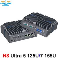 Partaker Industrial PC 14th Gen Ultra 5 125U Ultra 7 155U Win11 Pro 4K 3 x HD 3 x LAN Type-C Digital Signage Fanless AI Mini PC