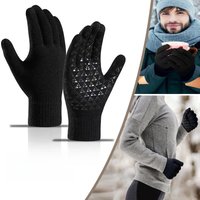 AliExpress NONE Winter Warm Touch Screen Gloves Waterproof Non-slip Thickened Knitted Gloves Suitable for Outdoor Driving Cycling and Skiing