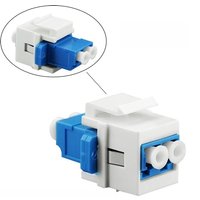 10PCS LC Fiber Optic Adapter LC to LC F/F Keystone Coupler for Wall Plates, Patch Panels, Surface Mount Boxes