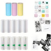 Mini Printer Paper Thermal Label Sticker Colorful Adhesive Self-adhesive Paper For Wireless Photo Inkless Printer 57mm