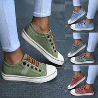 2024 Low-cut Trainers Canvas Flat Shoes Women Casual Vulcanize Shoes New Women Summer Autumn Sneakers Ladies