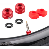 MUQZI 2PCS Tire Valve Nut MTB Road Bike Tubeless Rim Ultralight Aluminium Alloy Presta Valve Protection Screw Valve Fixed Washer