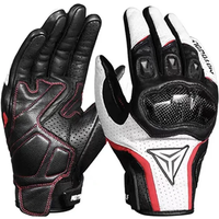 AliExpress NONE Touchscreen Breathable Leather Gloves Motorcycle Gloves Full Finger Protective Gear Racing Pit Bike Riding Motorbike Moto Enduro