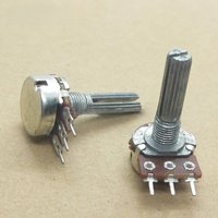3PCS WH148 Single 3Pins Potentiometer B50K Amplifier Volume Adjustment Potentiometer B503 Handle Length 25MM