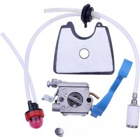 Carburetor with Air Fuel Filter Line Tune for Husqvarna 125B 125BX 125BVX Leaf Blower Parts for Zama C1Q-W37 581798001
