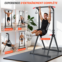 Verstelbare trekstang "kg", opvouwbaar fitnessstation ruimtebesparend, 9 niveaus verstelbaar, antislip stabiel versterkt, volledige buiktraining borst