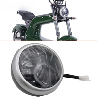 AliExpress New Citycoco 60V Head Light LED Lamp Bead With Glass Lens For Citycoco Electric Scooter E-Bike Motorcycle Headlamp