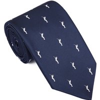 Hawson Golf Theme Men's Tie (58" Length) Navy Blue Golf Player Pattern Formal Suit Shirt Necktie Business Wedding Accessory
