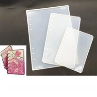 3PCS/Set Notebook Silicone Mold DIY Notebook Cover Epoxy Resin Casting Mold Suitable for A5 A6 A7 Size Notebook Cover Production