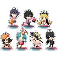 10cm Game Hanekawa Tsubasa Oshino Shinobu Anime Sengoku Nadeko Senjougahara Hitagi Acrylic Stand Doll Figure Model Christmas Gif