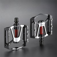 AliExpress West Biking WEST BIKING 3 Bearing Bicycle Pedal CNC Aluminum Alloy Anti Slip MTB Road Bike Pedal Widen Pedals Profession Bike Accessories