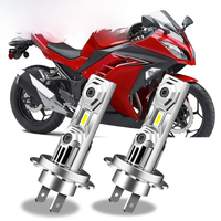 Motorcycle 60W White 12000lm H7 LED Headlight Bulbs 6500k CANbus For Kawasaki Ninja 300 EX300 2013-2017
