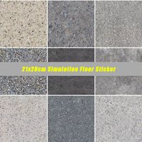 2pcs 21X28cm Simulation Floor Sticker Simulation Cement Sandstone Concrete Terrazzo Military Scene DIY Model Making for Diorama