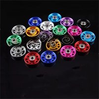 Homemade Tamiya 4WD modified accessories 13mm aluminum alloy guide wheel round hole straight edge metal guide wheel 95301