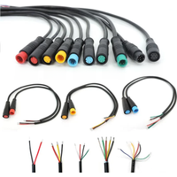 AliExpress 25cm E-bike M8 Cable 2pin 3pin 4 5 6Pin Electric Bicycle Butt Joint Plug Wiring Line Scooter Brake Wire Signal Connecting Sensor