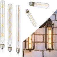 Vintage Retro T30 E27 LED COB Filament Light Bulb 2W 3W 4W 5W 6W 7W 8W Warm White Lamp 220V For Home Bar Decoration Lighting