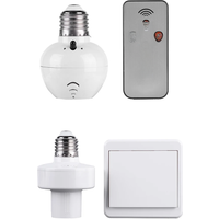 Wireless Remote Control E27 Light Socket Lamp Holder for LED Bulbs Light Socket