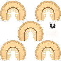 5/3PCS Quick Change Oscillating Multitool Saw Blade Carbide Semicircle Oscillating Saw Blade for Grout Mortar Concrete