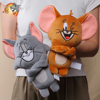 20cm Cool Tom and Jerry Plush Toys Fork Hands Tom Jerry Swagger Fun Plush Toys Quirky Silly Doll Children Girlfriend Couple Gift