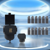Update Bamboo Lab Clone Hotend Replace Nozzle Silicone Sock Hotend Heatsink A1 Mini Nozzle Hot End Assembly Print Head Hardened