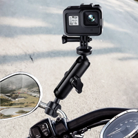AliExpress ORBMART Metal Motorcycle Bicycle Camera Holder Handlebar Mirror Mount Bike Bracket for GoPro Hero 9 8 10 Phone Action Camera Accessories
