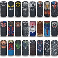 AliExpress Fandana Gear Clown Face Cover for Men Women Dustproof UV Protect Quickdry Neck Gaiter Art Printing Balaclava Cycling Hiking Undercap Bandana