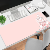 Cute Anime Mouse Pad Mause Mats Matcha Green Office Desk Mat Computer Deskmat Pink Mousepad Kawaii Deskpad Table Rug Xxl