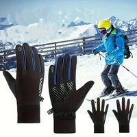 AliExpress Youngsters' Winter Gloves Thick Fleece-Lined for Boys & Girls Windproof & Waterproof,Perfect for Outdoor Sports,Cycling & Hiking