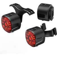 AliExpress NONE New Bicycle Smart Brake Tail Light MTB Road Bike Auto Brake Sensing Light USB Rechargeable IP66 Waterproof LED Warning Rear Lamp