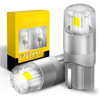 AUXITO 2Pcs 360 Degree Lighting Canbus T10 Lamps W5W LED Bulb 196 3030SMD Car Parking Position Side Marker Auto Interior Light