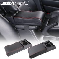 SEAMETAL – boîte d'accoudoir de voiture, Extension de coude, repose-bras universel pour voiture, avec Ports de chargement USB, Support de verre, longueur réglable