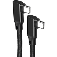 USB C to Type C Data Cable 90 Degree Angle VR Link USB3.2 Gen2 20Gbps 4K@60Hz 100W PD Fast Charge Cord for Xiaomi Realme Macbook