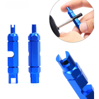 AliExpress NONE RISK Bike Tires Repair Tools Extension Rod Remove Wrench 8.5g Aluminum Bicycle Schrader Valve Core Tool Tube Multifunction