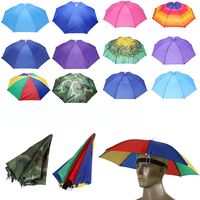 AliExpress Shunmaii Outdoor Head Umbrella Hat Anti-Rain Anti-Sun Headwear Sun CAP Foldable Fishing Golf Cycling Hiking Camping Shade Umbrella Hat