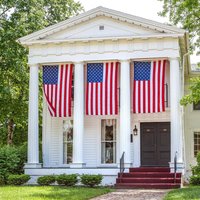 90x150cm USA American Flag Stars and Stripes United States Embroidered Star National Flags, Outdoor Yard Banner