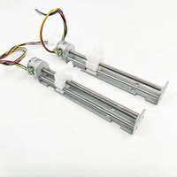 1PC Precision DC 5V- 9V Micro 15mm 2-phase 4-wire Stepping Stepper Motor 80mm Linear Actuator 15.5 Ohms for 3D Printer