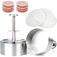 Hamburger Press Burger Patty Maker 304 Stainless Steel Pork Beef Burgers Manual Press Mold for Grill Griddle Meat Tool