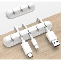 Cable Holder Chips Silicone Flexible Cable Winder Wire Organizer Holder Cord Management Clip for USB Earphone Laptops PC Mouse