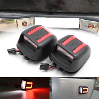 For Nissan Navara D40 Titan Xterra Armada Frontier For Suzuki Equator 2PCS White+Red LED Number Lamps LED License Plate Lights