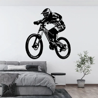 AliExpress WILOWHKY Mountain bike extreme off-road wall sticker road sports competition athletic teenage boy room garage decoration vinyl decal gift