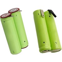 New AA 2000mAh 2.4V NI-MH Rechargeable Battery Pack for Electric Toothbrush Shaver with Tabs 2 Cells in Series