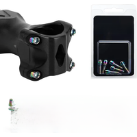 AliExpress riderace Bicycle Handlebar Screws M5 18MM 6 PCS/SET Titanium Plated Colorful Stainless Steel For MTB Road Bike Stem Riser Screw In Bolts