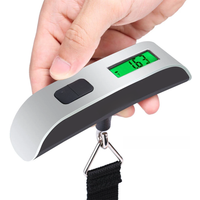 50kg/110lb Hanging Scale Portable Mini LCD Digital Electronic Scales Suitcase Travel Luggage Weighting Scale Balance Scale