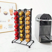 1PCS Coffee Capsule Holder Storage Organizer Solid Base Holds 42 Coffee Pods Easy Access Espresso Pod Holder For Home and Office