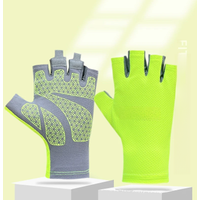 AliExpress NONE Summer Cycling Gloves Fingerless Fitness Fishing Women Men Spring Gym Breathable Non-slip Yoga Elastic Sport Bicycle Gloves