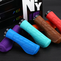 AliExpress NONE Bicycle Handlebar Grips Rubber MTB Grips Lock-on Grip Shockproof Anti-slip Mountain Bike Handles Cover Cuff BMX Bike Accessories