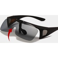 AliExpress juncture Cycling Photochromic Polarized Flip Up Sunglasses Men Outdoor UV400 Night Vision Driving Square Color Change Goggles