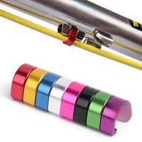 AliExpress NONE 5Pcs MTB Bike Brake Cable/Derailleur Line Case Aluminum Alloy C-Shape Buckle Clasps Bicycle C Clips Outdoor Cycling Parts