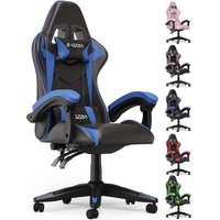 Gaming Chair Office Chair Desk Chair Swivel Heavy Duty Chair Ergonomic Design with Cushion and Reclining Back Support