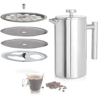 4 Pcs Stainless Steel French Press Filters Mesh Filters Spiral Plate Cross Plate Replacement Kit Coffee Grounds Filtering